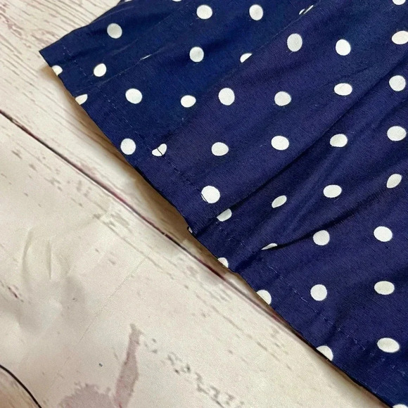Vintage 1990s High Waisted Pleated Polka Dot‎ Mini Skirt VTG Made in USA - Picture 11 of 13